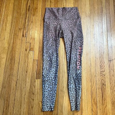 Peloton WITH Legging Womens Medium Nala Cheetah Leopard Riverstone Pink